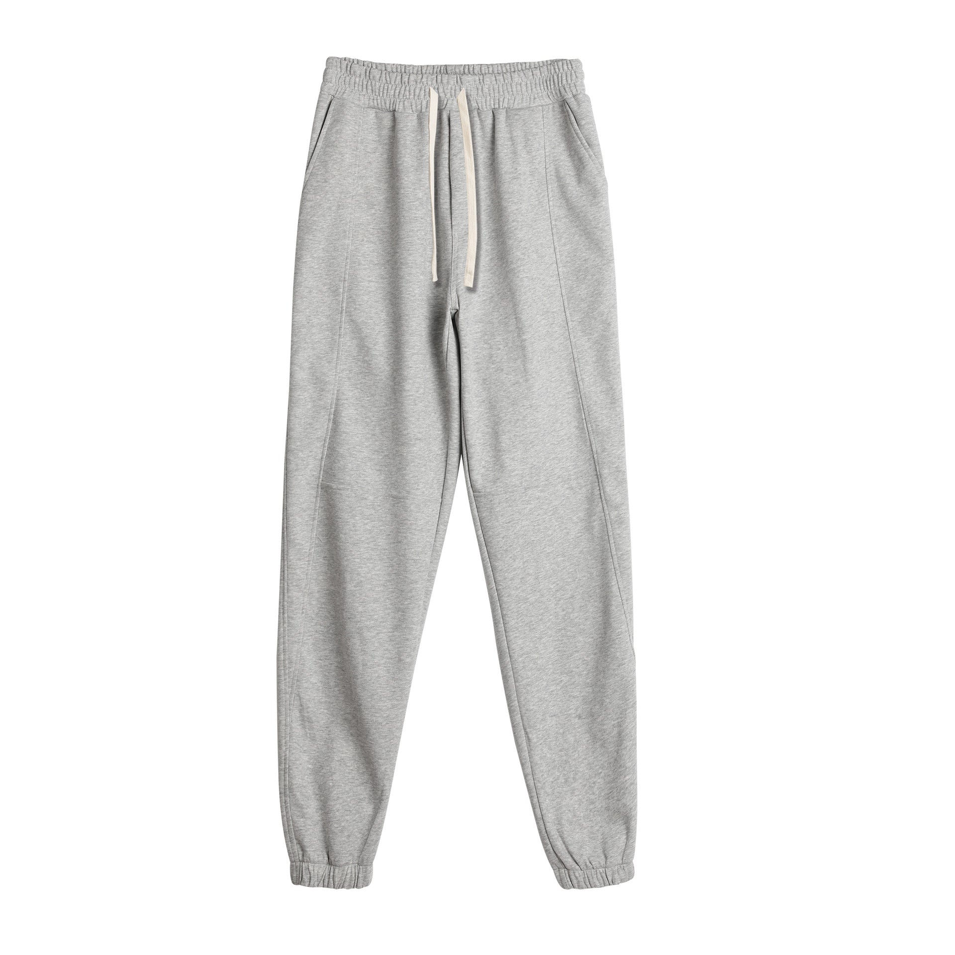 Men Solid Color Loose Fit Drawstring Sweatpants for Sports and Casual