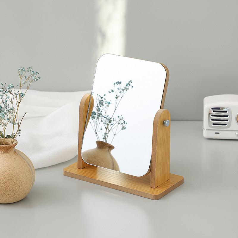 Wooden Makeup Mirror