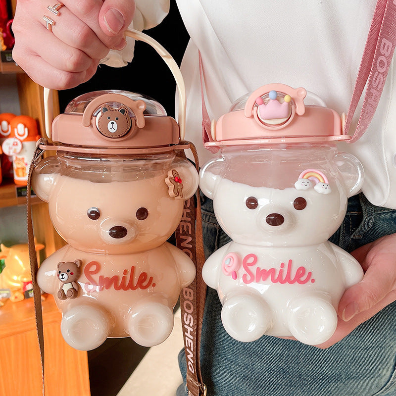 Water cup for girls with straw