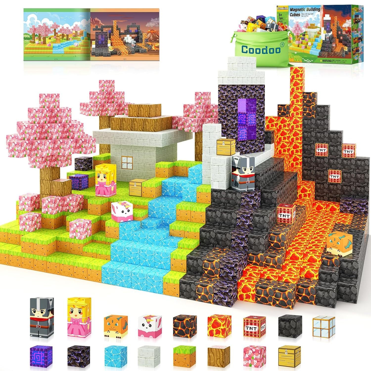 Magnetic Building Blocks Themed Sets for Kids