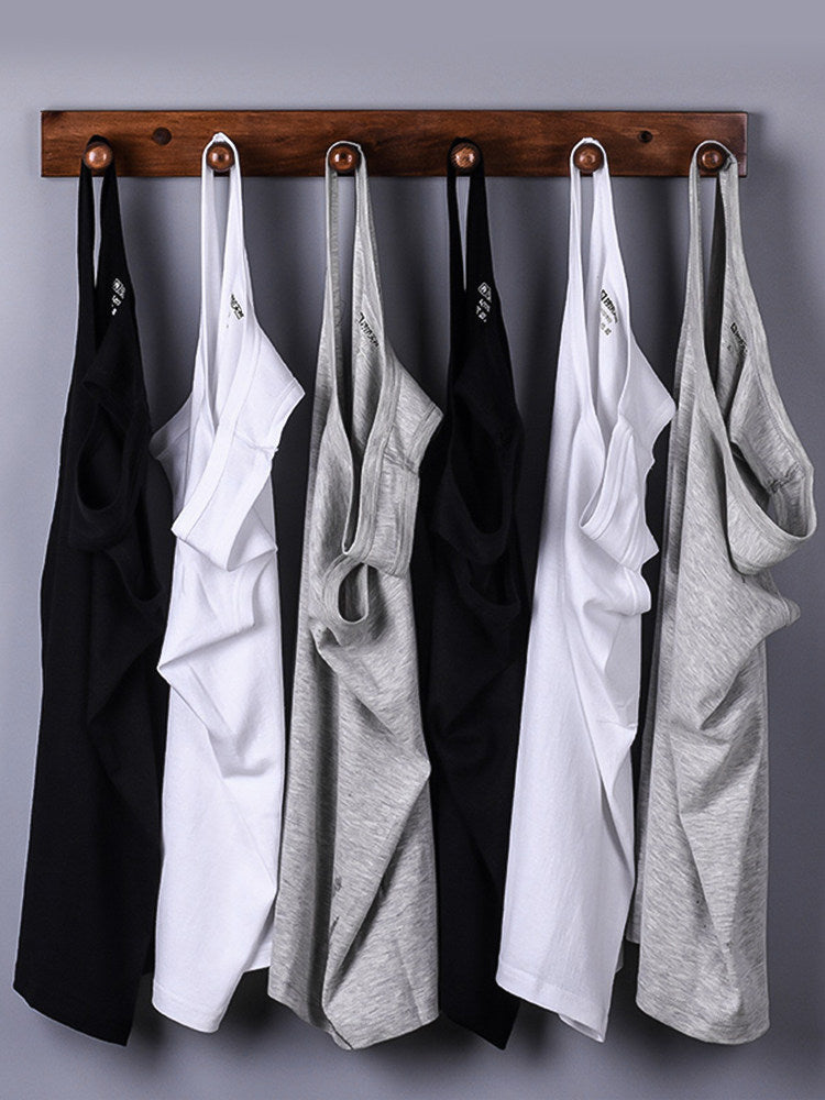 Mens Ribbed Cotton Tank Top