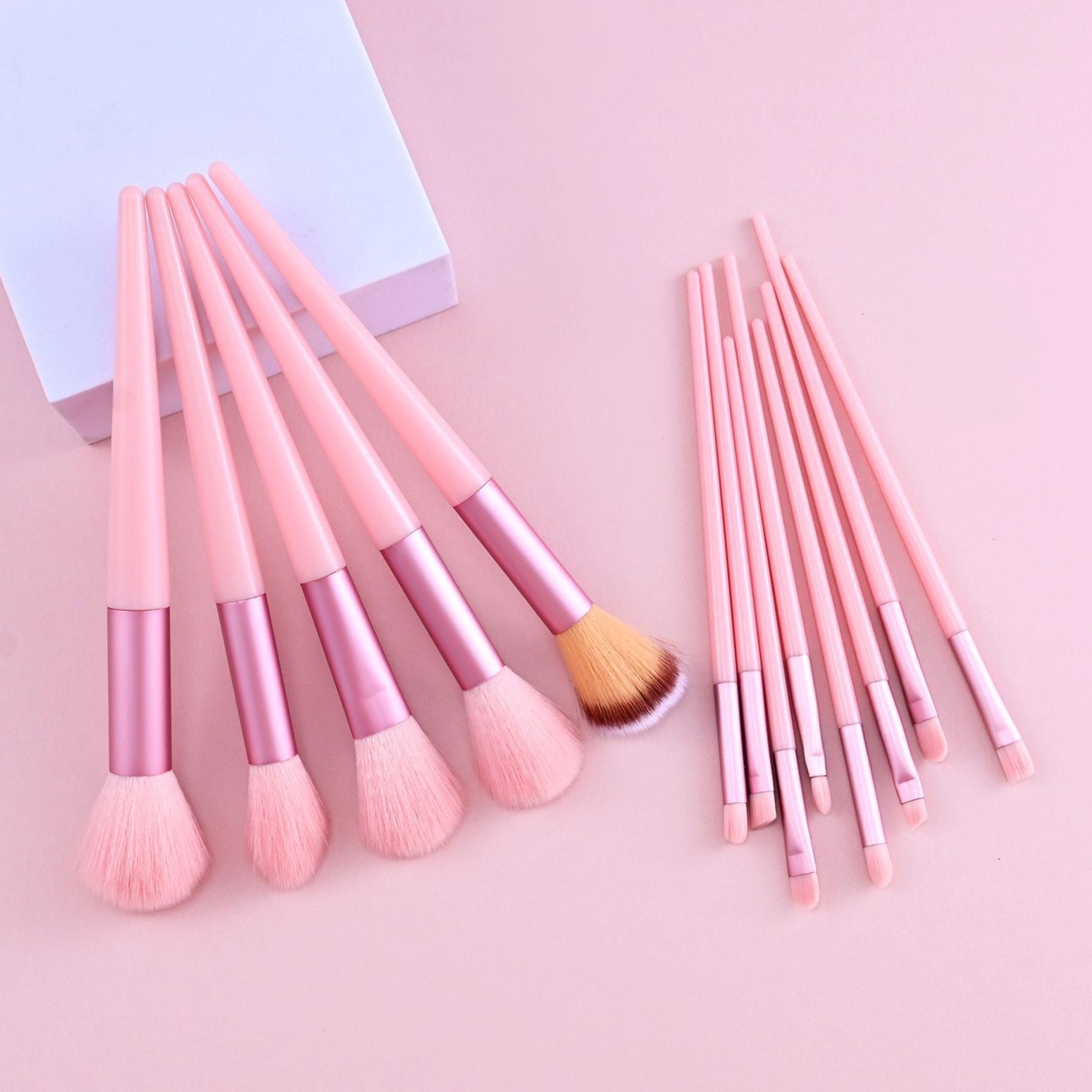 13- Brush Set: Eyeshadow Brushes and Blush BrushesPiece Makeup