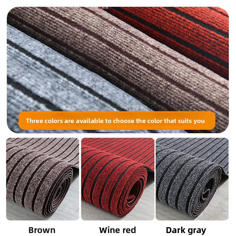 Entrance Door Mat Non-Slip Water Absorbent Durable Striped
