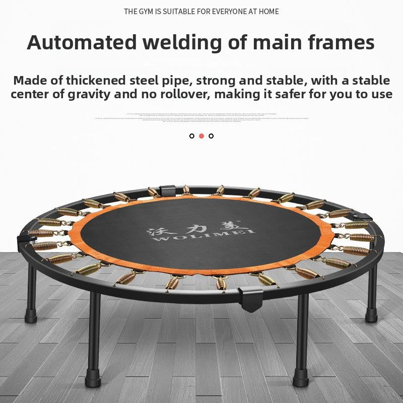 Foldable Indoor Trampoline for Kids with Safety Armrests