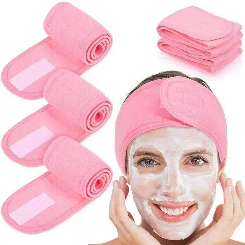Adjustable Velcro Headband for Sports and Skincare