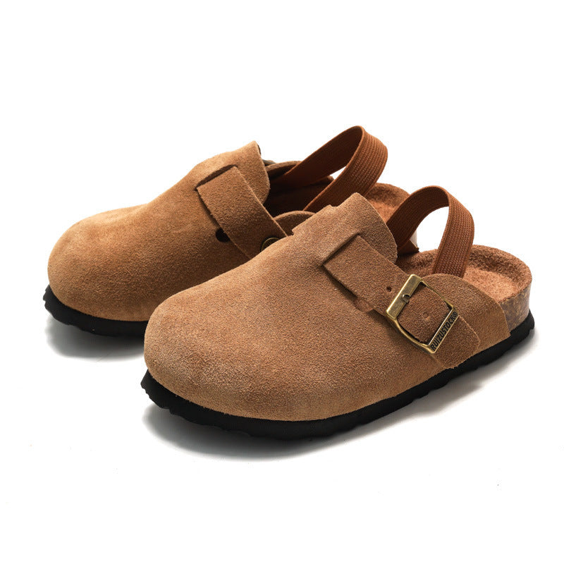 Kids Genuine Leather Closed-Toe Sandals