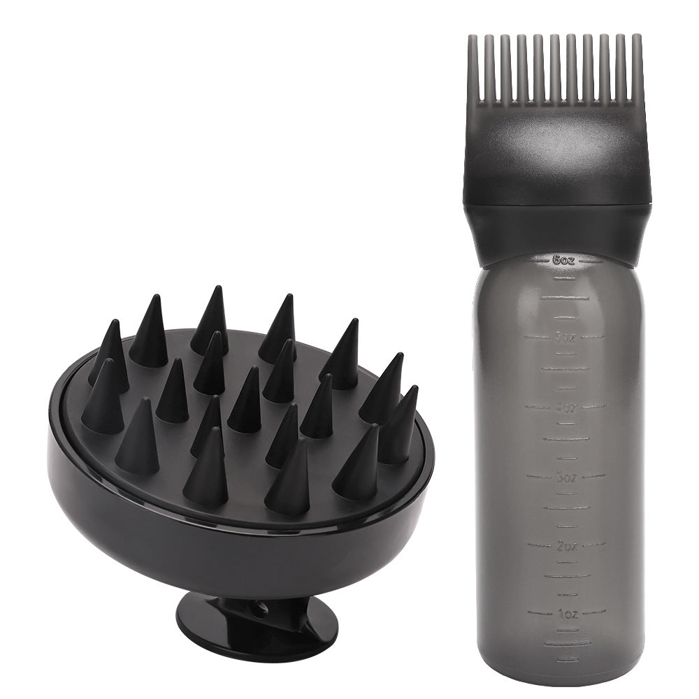 Silicone Scalp Massage Shampoo Brush and Hair Care Set
