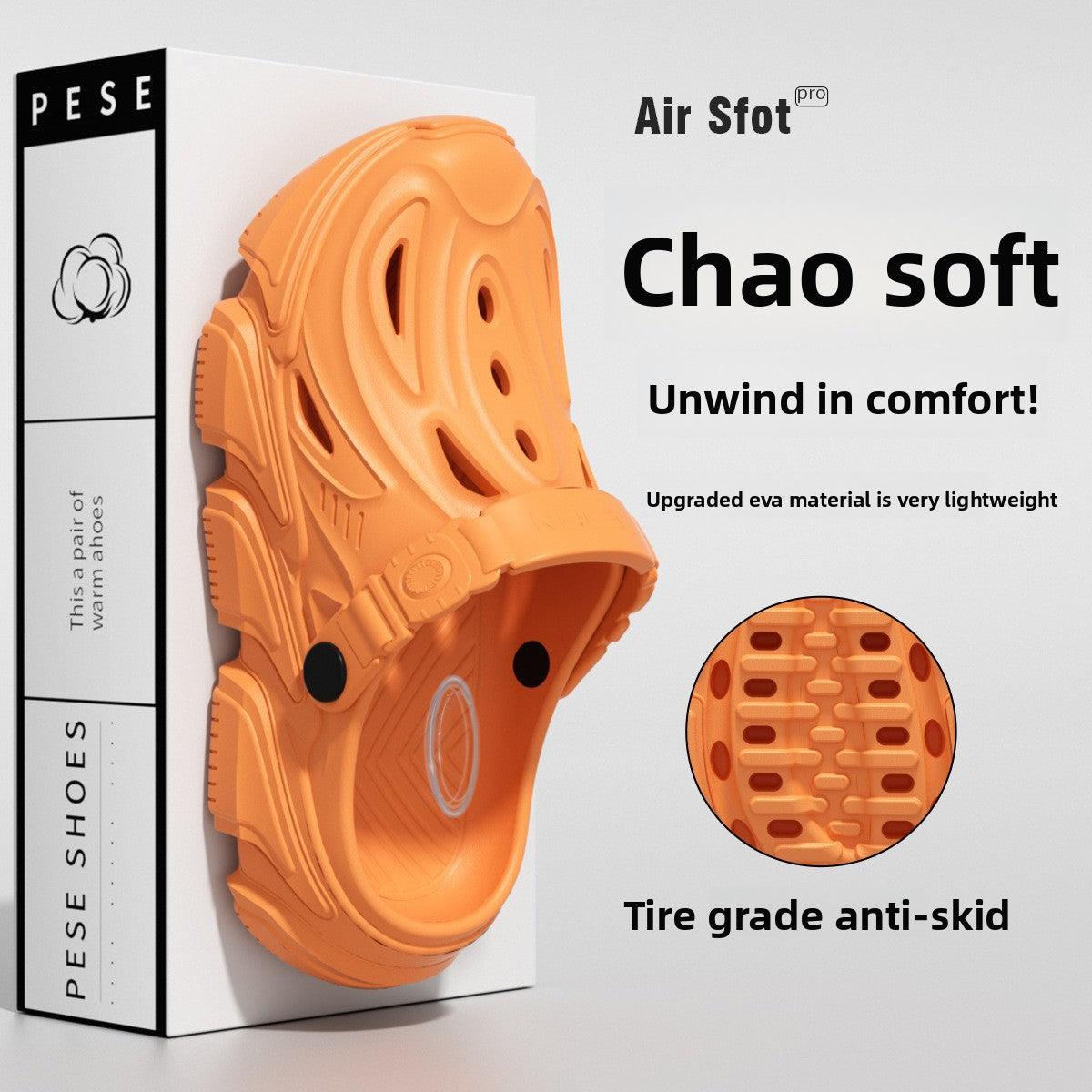 Breathable Perforated Slip-On Sandals for Men