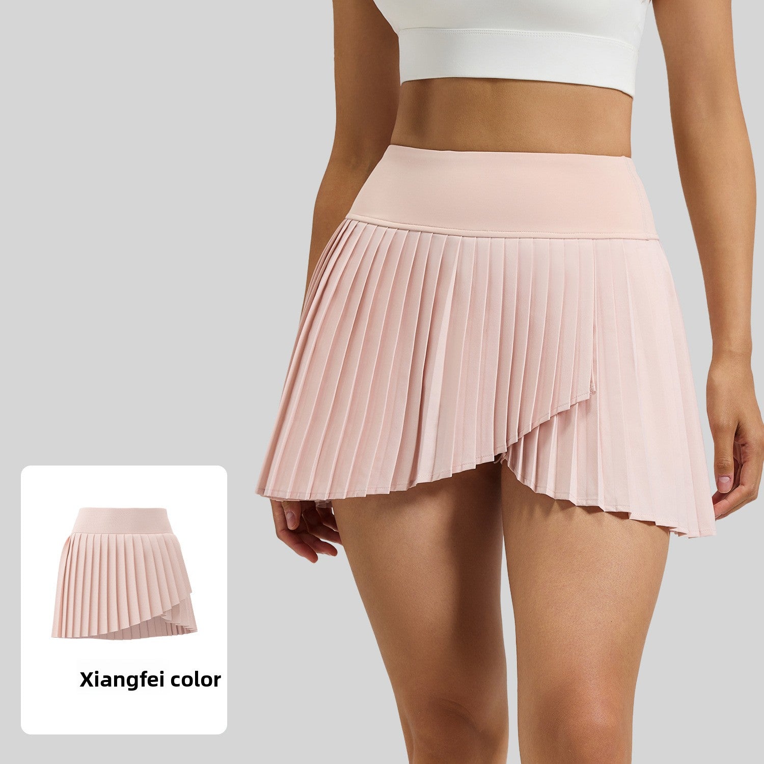 Sports Skirt Summer Fake Two-Piece Split Pleated Skirt