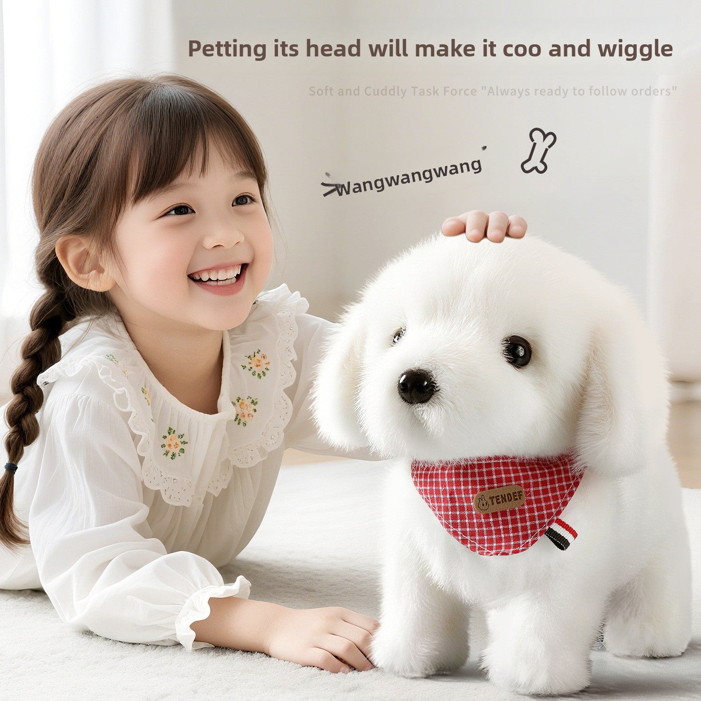 Interactive Voice Controlled Plush Pet Toy
